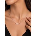 thumbnail image 4 of KeyStyle Zircon Cross Necklace for Women Dainty Sidways Cross Pendant Faith Jewelry Christian Christmas Graduation Gifts, 4 of 10