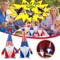 Huge Memorial Day Savings! Boovnll 4th of July Patriotic Gnomes Decorations - Handmade Cute Plush Swedish Tomte Gnomes Ornaments for Memorial Day Gift, Patriotic Party Decor, 4th of July Decorations