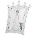thumbnail image 2 of MasteelfCA Pearl Picture Photo Frame Crown Design Photo Frame Decor Desktop Photo Frame, 2 of 9
