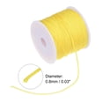 thumbnail image 4 of Uxcell Nylon Cord DIY Making Satin String Craft Wire with Plastic Spool 147ft, Yellow, 4 of 4