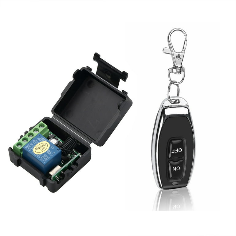 Wireless Light Switch 110v Mini Button Key 1 Way Remote Control