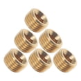 thumbnail image 4 of Shisuyan 6pcs NPT Male Pipe Plugs Brass Pipe Plug Fitting Internal Hex Thread Socket Pipe Plugs, 4 of 9