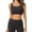 Black, variant on yunLCZ Basic T Shirts Spring And Summer Vest And Shorts Two Piece Set Yoga Wear Fitness Suit Office Shirts Beige L