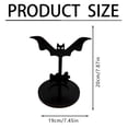 thumbnail image 2 of WWG Halloween Wooden Candle Holder, Spooky Silhouette Candlestick Holders for Tea Lights, Solid Wood Tabletop Decor with Hollow Cutout Projection for Fall Decorations, Birthday Gifts for Women, 2 of 7