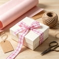 thumbnail image 6 of Pink Gingham Ribbon, 1.5 Inch x 10 Yards Plaid Ribbon Ruffled Edge Polyester Fabric Craft Ribbons for Gift Wrapping Wedding Invitations Bouquets Christmas Decor, 6 of 7