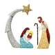 thumbnail image 3 of Conjunto de figuras de belén navideño, estatua de Jesús con luz, artesanía de mesa Estilo B, 3 of 9