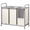 Beige, variant on SUOERNUO 3-Bag Laundry Sorter Cart with Wheels – Heavy Duty Rolling Hamper with Removable Bags for Laundry Room Organization (Black)