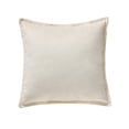 thumbnail image 4 of My Texas House 18 in x 18 in Ivory Embroidered Leaves Velvet Decorative Pillow, 4 of 5