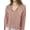 Pink, variant on MODA NOVA Junior's Bow Tie Neck Long Sleeve Casual Button Decor Shirt