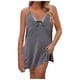 thumbnail image 1 of Conjunto de pijama sexy de satén para mujer: bata y camisón, poliéster, para casa y ocasiones especiales, 1 of 5