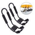 thumbnail image 1 of OUNONA 2Pcs Roof Rack Kayak Carrier Racks Black Aluminium Fuel Efficiency Improvement Outdoor Adventure, 1 of 7
