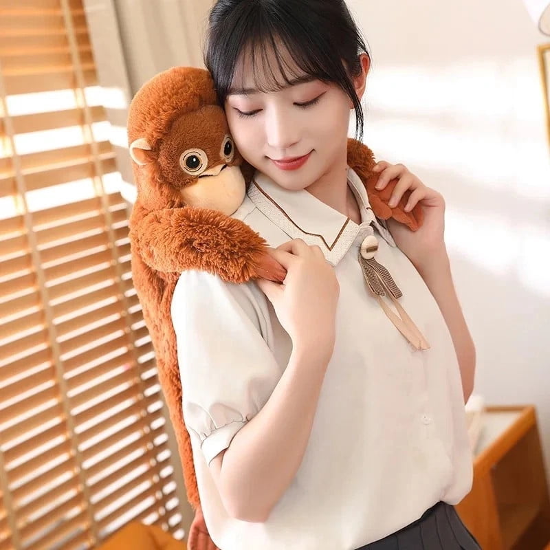 Esterze Punch Orangutan Djungeskog Brown Plush 26in Punch Monkey Plushie Perfect for Birthday Easter Holiday Gifts