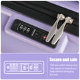 thumbnail image 6 of Tripcomp Hardside Luggage Set 3-Piece Set (21/25/29) Lightweight Suitcase 4-Wheeled Suitcase Set(Purple), 6 of 12