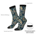 thumbnail image 4 of Logiee Indian Paisley 2 Print Adult Socks for Men & Women,Calf Socks, Ankle Socks,Boots Socks,Breathable Casual Sock,Unisex Crew Socks, 4 of 6