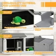 thumbnail image 4 of Haverchair Wooden Tortoise Habitat with Shelf Storage and Adjustable Lamp Holder,Indoor Outdoor Reptile Cage Turtle Enclosure for Small Animals, 4 of 6
