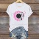 thumbnail image 3 of Blusas de Manga Corta para las Mujeres Divertida Impresión Cuello Redondo Camiseta Vintage, Blusas de Primavera para las Mujeres, 3 of 4
