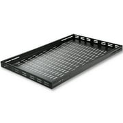 StarTech.com 1U Adjustable Vented Server Rack Mount Shelf - 175lbs - 19.5 to 38in Adjustable Mounting Depth Universal Tray for 19" AV/ Network Equipment Rack - 27.5in Deep