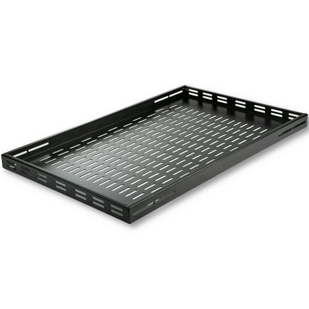 UPC: 0065030826358 | StarTech.com 1U Adjustable Vented Server Rack Mount Shelf – 175lbs – 19.5 to 38in Adjustable Mounting Depth Universal Tray for 19  AV/ Network Equipment Rack – 27.5in Deep