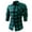 c01Green, variant on Men’s Button Down Shirts Long Sleeve Flannel Plaid Overshirt Loose Fit Lapel Pocketed Casual Blouses Classic Fit Shirts Green M