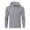 Gray, variant on APEXFWDT Men's Waffle Knit Hoodie Long Sleeve Solid Color Pullover Sweatshirt with Drawstring Hood for Relaxed Fit & Comfort,L,Navy