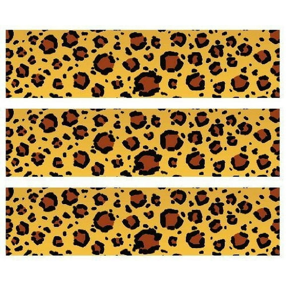 Leopard Edible Icing Image Border Strips 3 Pk