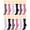 Pink Ribbon Awareness, variant on 12 Pairs Women's Crew Socks Fancy Novelty Designed Size 9-11 Multicolor Assorted Hearts