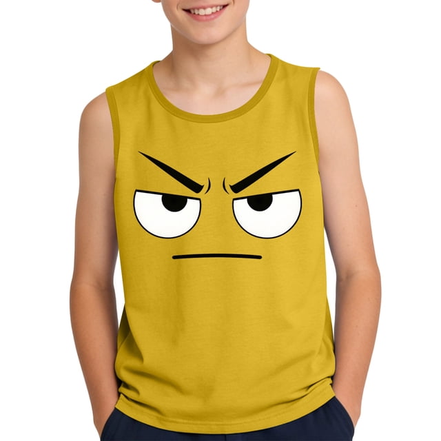 Camisola de Niños Pequeños 3-15 Años sin Mangas Tela Suave Moda Linda Impresión de Gradiente para la Boda Casual en Casa