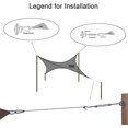 thumbnail image 2 of Sun Shade Hardware Kit for Rectangle and Square Sun Shade Sails Installation,5 inch Heavy Duty Anti-Rust Sail Shade Hardware Kit with 50 ft Cable Wire Ropes, 2 of 5