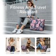 thumbnail image 5 of Tote Bag for Women - Pioneer Flower Shoulder Bag - Large Utility Work Duffle Bag with Zipper Handbag for Travel, Work, Sprots, 5 of 5