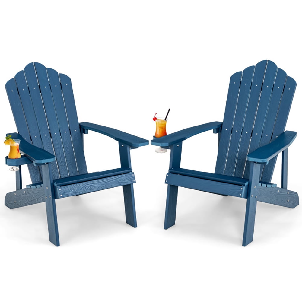 Aimee Lii Weather Resistant Outdoor Chair with Cup Holder, Outdoor Patio Furniture, Navy Aimee Lii Weather Resistant Outdoor Chair with Cup Holder, Outdoor Patio Furniture, Navy