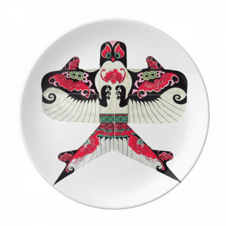 

Kite Traditional Chinese Culture Pattern Plate Decorative Porcelain Salver Tableware Dinner Dish