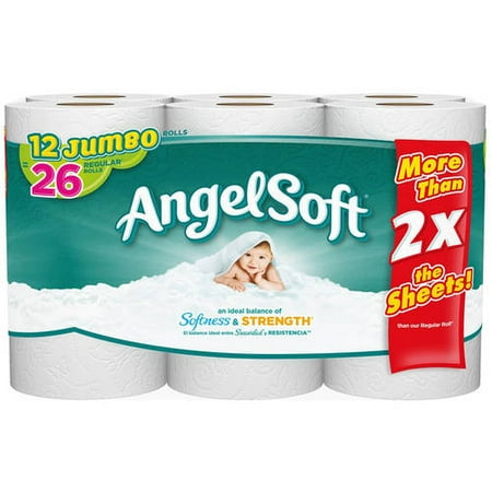 angel soft jumbo tissue paper toilet rolls walmart bath
