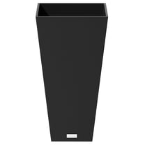 Veradek Midland Tall Planter, Pure Series, 13.75”L x 13.75”W x 24.25”H, Black