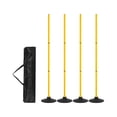 thumbnail image 4 of Colaxi 4Pcs Agility Training Poles Soccer Training Sticks Multifunction Portable Agility Practice Equipment for Rugby Outdoor Sports yellow, 4 of 8