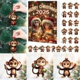 thumbnail image 3 of Countdown Sets Christmas 2D Flat Monkey Print Pendant Halloween Cartoon Acrylic Countdown Calendar AI Tree Home Decoration#g, 3 of 5