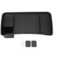 thumbnail image 1 of Behind Screen Storage Tray TPE Dashboard Hidden Tray Center Console Organizer Tissue Holder Replacement for Tesla Model 3 Y Black, 1 of 5