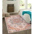 thumbnail image 2 of GLN Rugs Gordion - Indoor, Machine Washable Area Rug 7'10"x10' Cream/Terra Home Carpet, 2 of 7