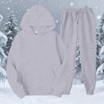 thumbnail image 5 of ClodeEU Womens Sweatsuits 2 Piece Set ,Loose Hoodie Sweatshirt With Pockets,Jogger Pants Fall Tracksuit Gray,Womens Plus XXL, 5 of 5