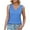 Blue, variant on lmcalzta Womens Summer Tank Tops Loose Fitting Sleeveless T Shirts for Women V Neck Basic Undershirt Solid Color