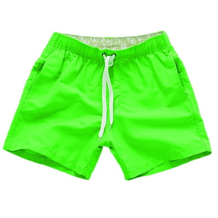 Mens Shorts Quick-Drying Plain Three-Point Loose Swimming Fitness ...