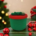 thumbnail image 5 of karymi Christmas Gift Storage Basket with Lid Handmade Woven Bow Cottons Rope Desktop Storage Basket Gift Container Large Green Womens Gifts for Christmas up to 70% off, 5 of 9