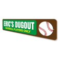 thumbnail image 4 of Baseball Dugout Novelty Decor, Metal Wall Sign - 4x18 Inches, 4 of 4