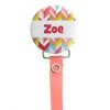Personalized Name Herringbone Design Pacifier Clip