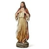 Sacred Heart Of Jesus Warm Brown Tones 5 x 13.75 Resin Stone Tabletop Figurine