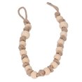 thumbnail image 4 of Boho Curtain Tiebacks, Toilet Paper Holder Easy Installation Sturdy Durable  For Towel Jute Rope With Wooden Beads 55cm, 4 of 8