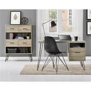 Ameriwood Home Landon Computer Desk, Distressed Gray Oak