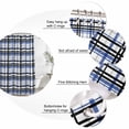 thumbnail image 6 of Blue Black Plaid Waterproof Fabric Shower Curtain,Farmhouse Blue Black Checkered Waterproof Fabric Shower Curtain for Bathroom Curtains Bathtubs Hotel Shower Curtains with 12 Hooks Standard 60x72, 6 of 8