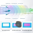 thumbnail image 3 of fuzhong-Reading Sunglasses for Women Oversized Lenses Blue Light Blocking Square Sun Readers Spring Hinge UV400 Protection, 3 of 4