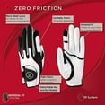 Zero Friction Junior Golf Glove, Right Hand, One Size, White