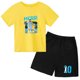 thumbnail image 3 of Conjuntos de 2 camisetas y pantalones con estampado de Super Soccer Star No. 10 para niños de 3 a 14 años, ropa de calle para niños y niñas, 3 of 5